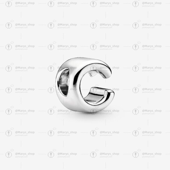 Pandora Letter C Alphabet Charm - Picture 1 of 2